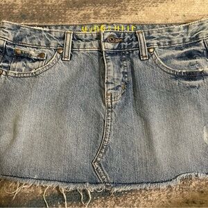 Hydraulic Blue Denim Mini Skirt size 1/2